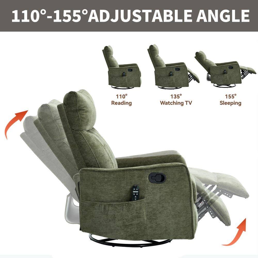 110°-155° ADJUSTABLE ANGLE

110° Reading  
135° Watching TV  
155° Sleeping