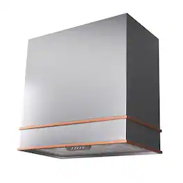 Akicon - 30 inches - Externally Vented - Wall Range Hood - Stainless steel with Copper