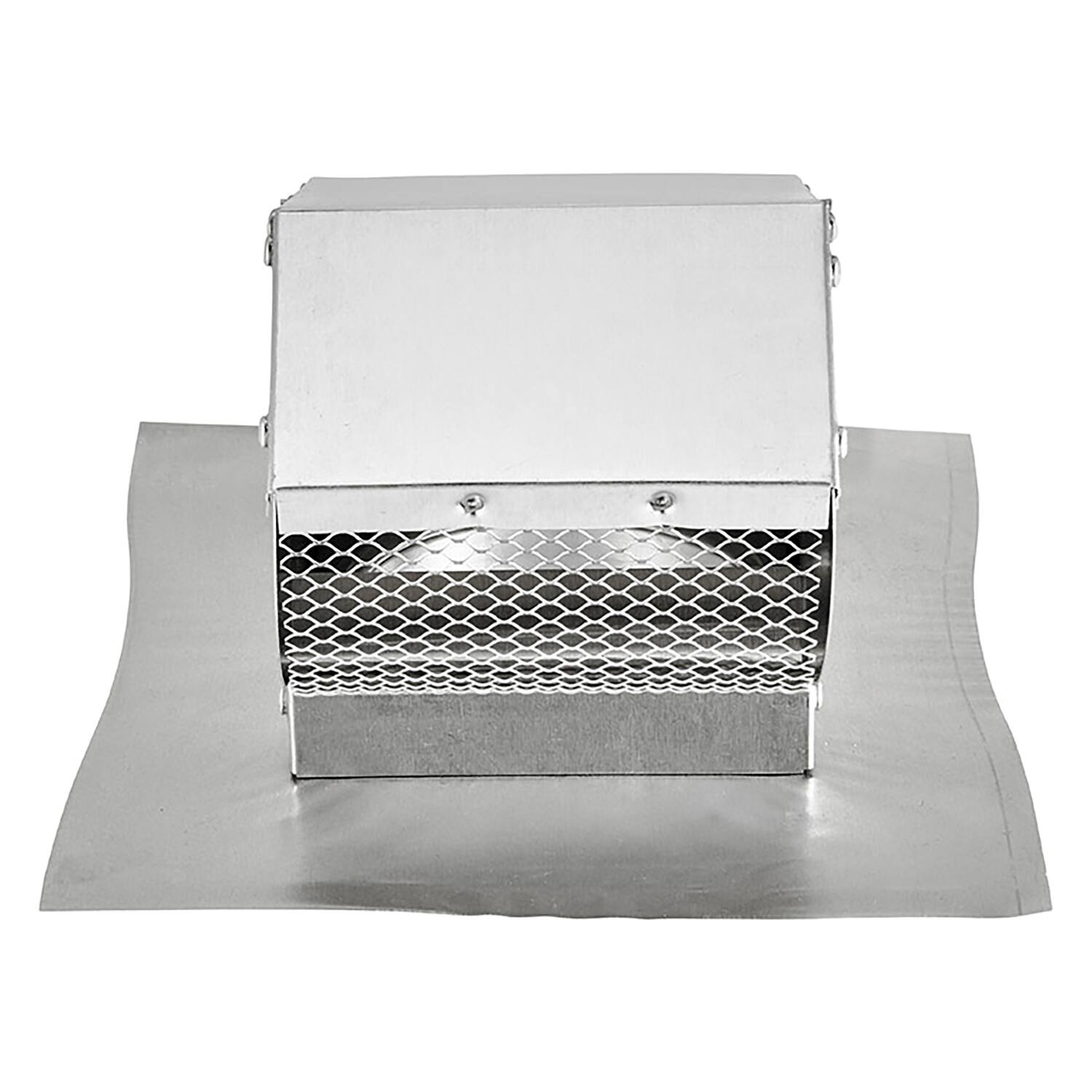Alt View 1. Lambro - 4" Aluminum Exhaust Roof Vent Cap with Screen, Damper, Collar 109R.