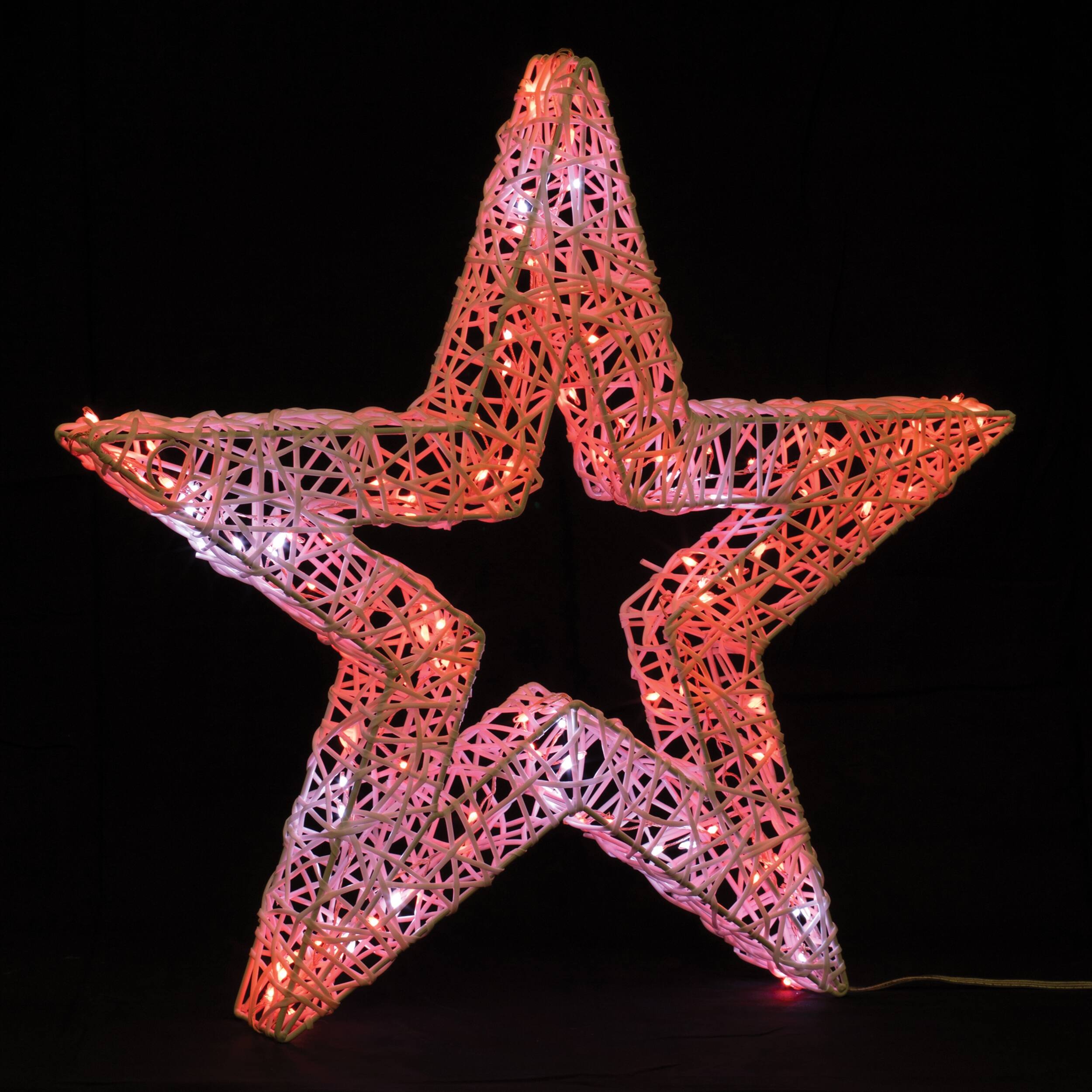 Alt View 1. BreeBe - Multicolor LED Star 22.5"H - White, Multicolor.