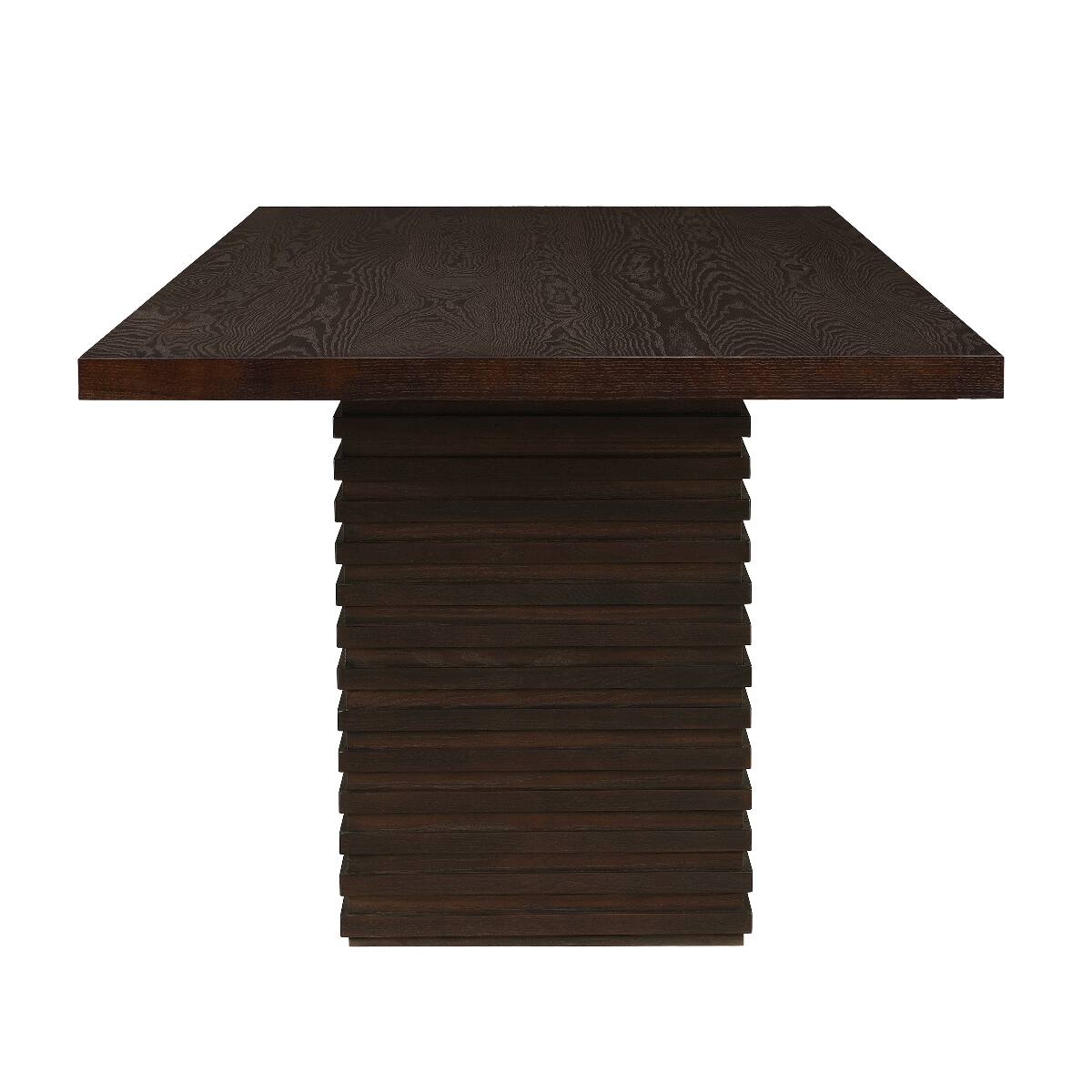 Loheer 95 Inch Dining Table Solid Wood and MDF Seats 8 Espresso - Best Buy
