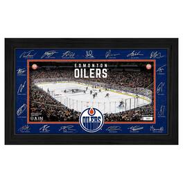 Highland Mint - Edmonton Oilers Limited Edition 2025 Facsimile Signature Rink Framed Photograph - Multicolor