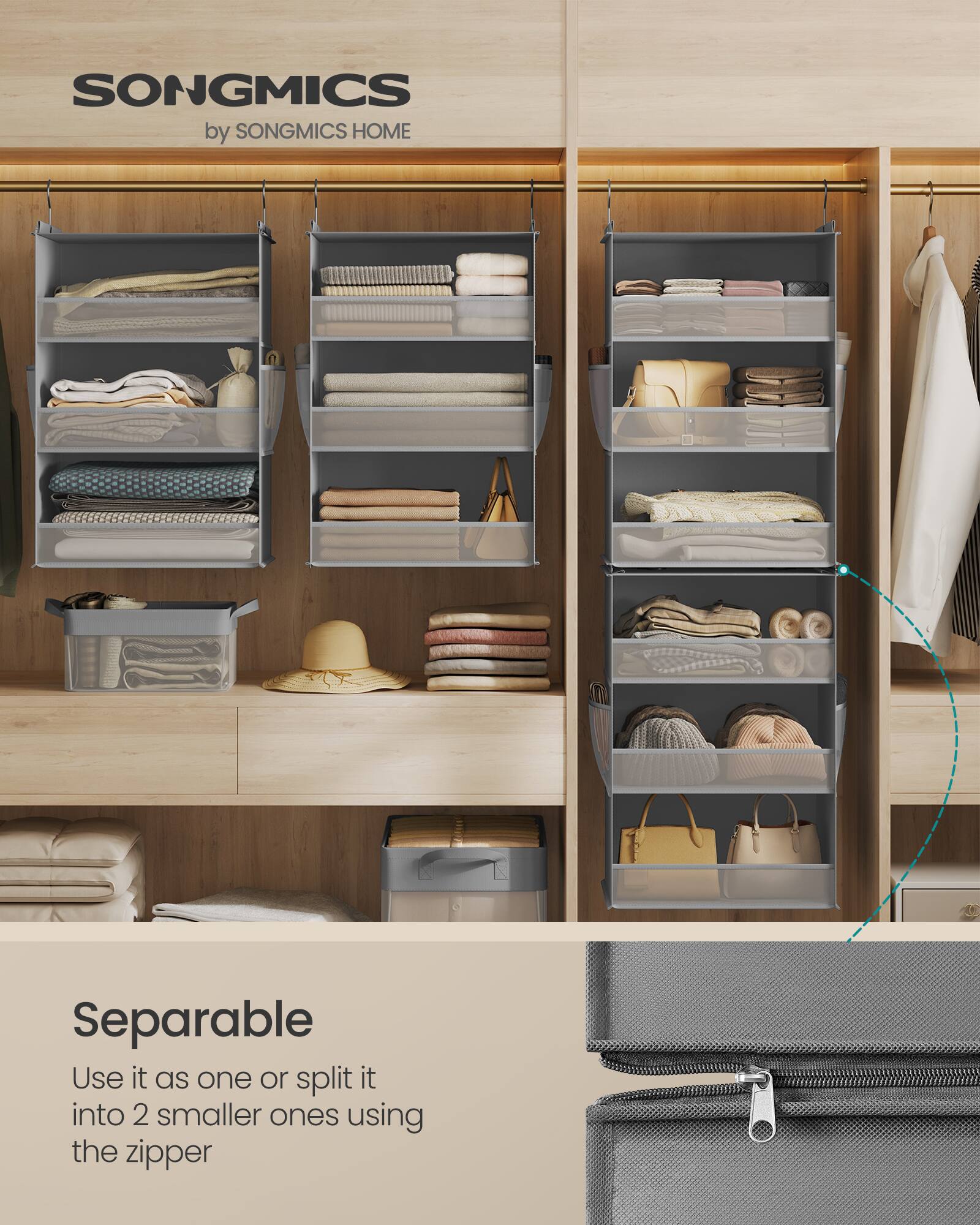 SONGMICS by SONGMICS HOME

Separable

Use it as one or split it into 2 smaller ones using the zipper