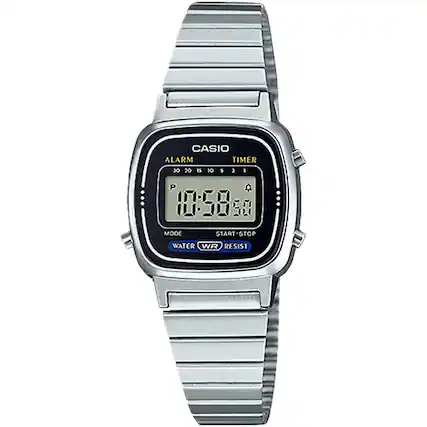 CASIO ALARM TIMER
10:50
MODE
WATER RESIST
START-STOP
RESIST