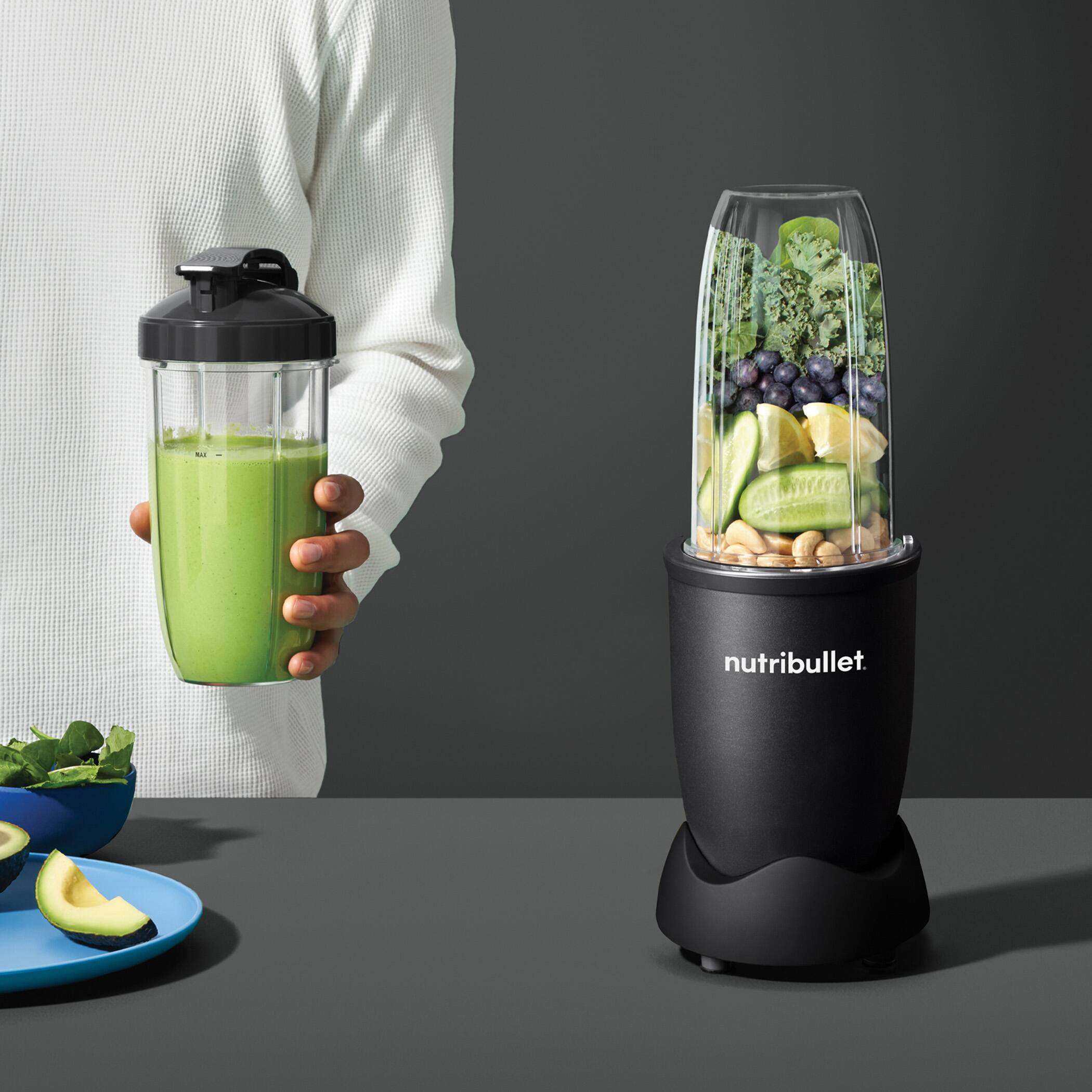 Alt View 3. NutriBullet - PRO Single Serve Blender (900W) - Black.