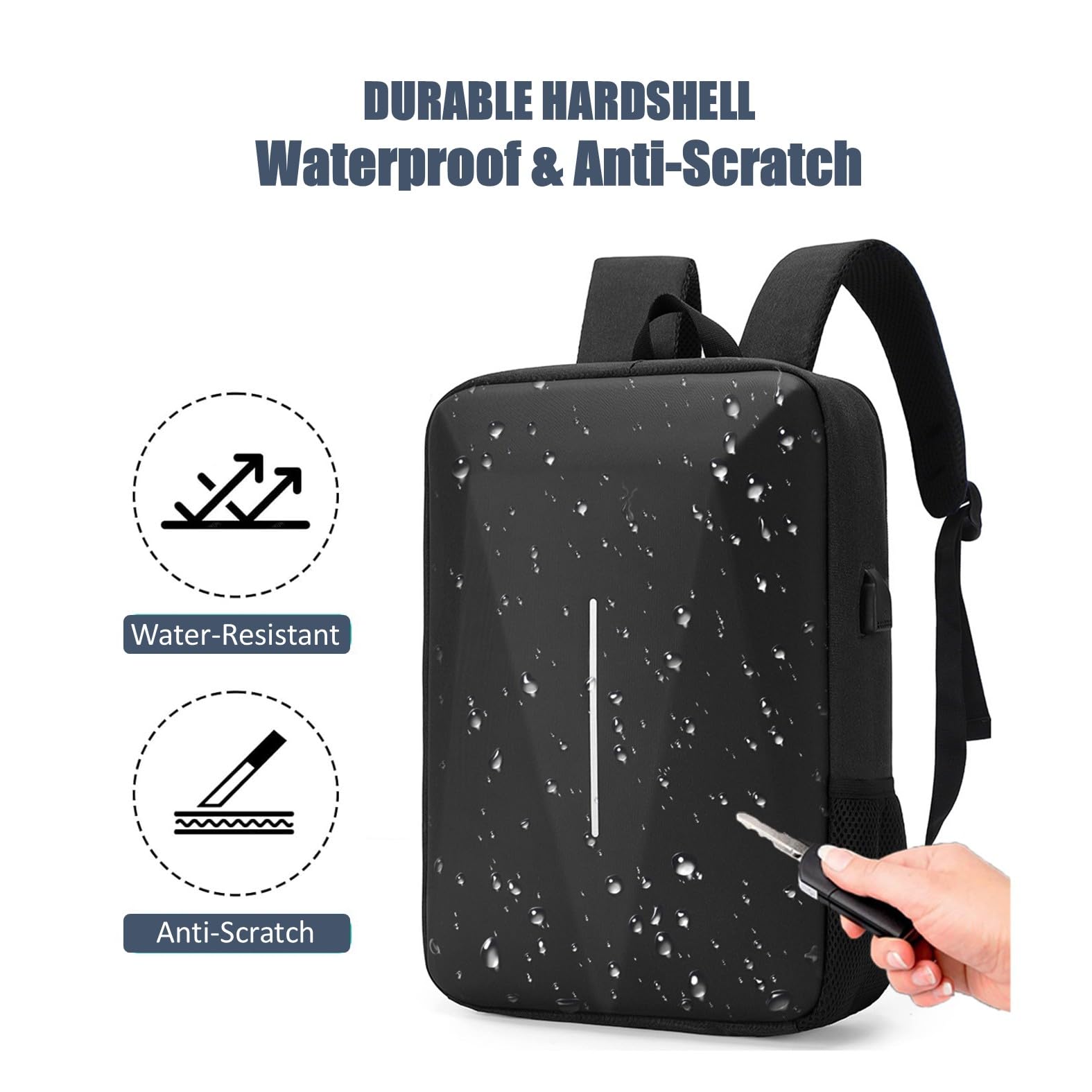 Alt View 2. Cozy Serene - Bag For Starlink Mini - Storage Case Dish And All Accessories Anti-theft Water-resistant Backpack (black) - Black.