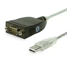 Gearmo - 36 inch USB to Serial RS232 FTDI professional adapter - Black