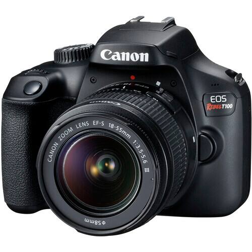 Canon EF-S ZOOM LENS 18-55mm CANON 1:3.5-5.6 III EOS REBEL T100 58mm