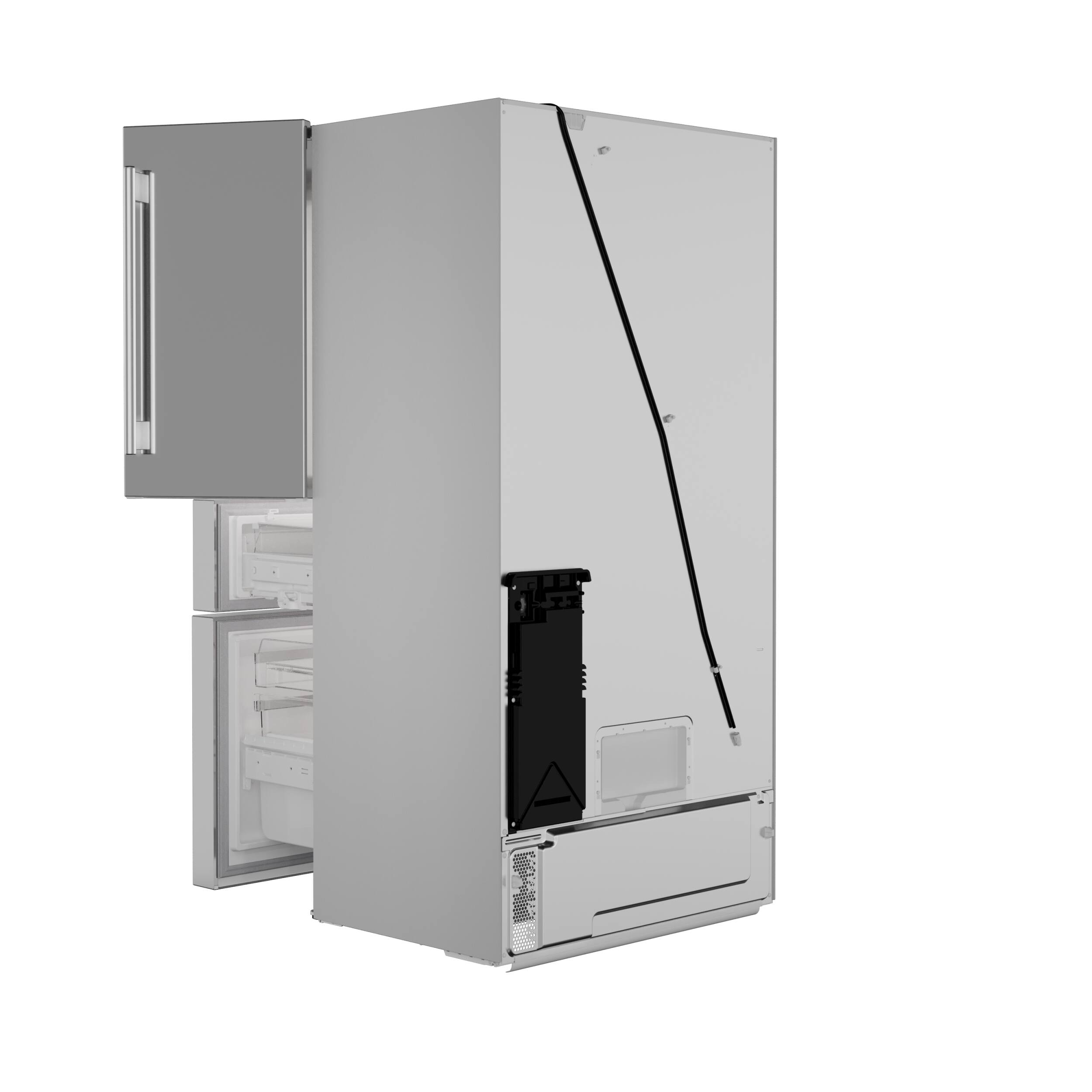 Alt View 20. Thermador - Freedom Collection 20.4 Cu. Ft. 4-Door Bottom Freezer French Door Smart Refrigerator with Masterpiece Handles - Stainless Steel.