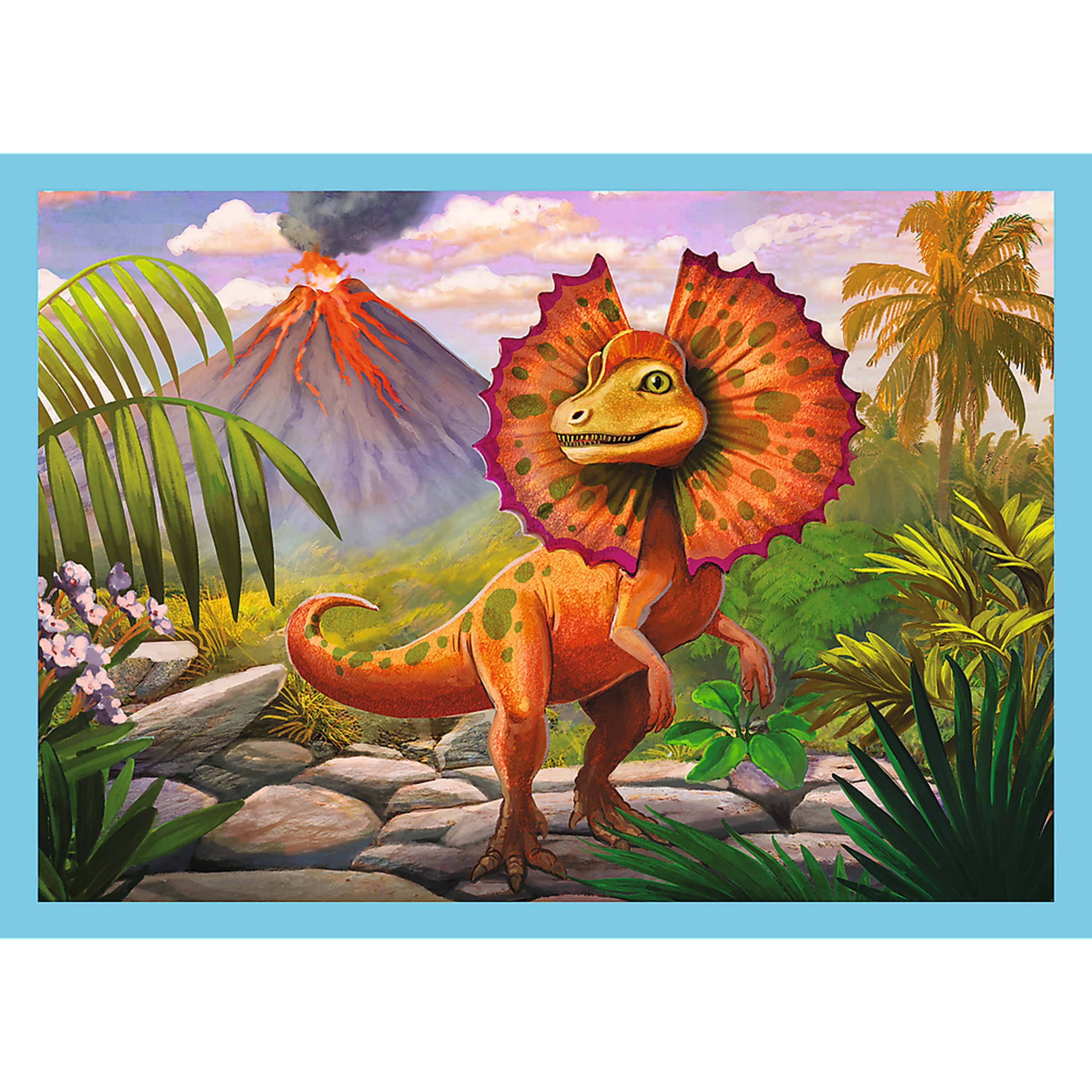 Alt View 2. Trefl - Trefl Preschool 4 in 1 Puzzle - Unique Dinosaurs.