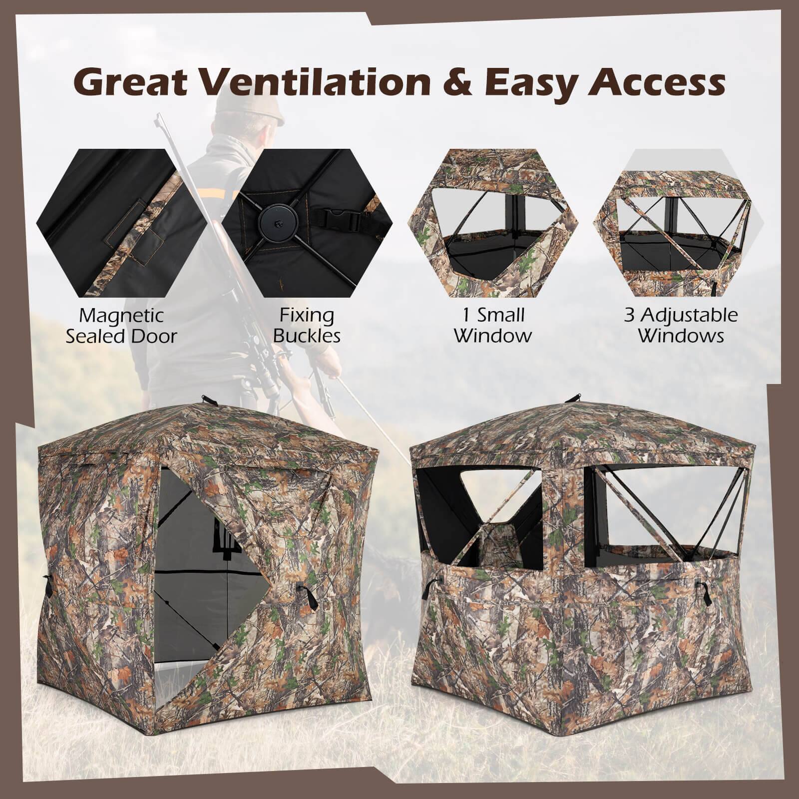 Great Ventilation & Easy Access

- Magnetic Sealed Door
- Fixing Buckles
- 1 Small Window
- 3 Adjustable Windows