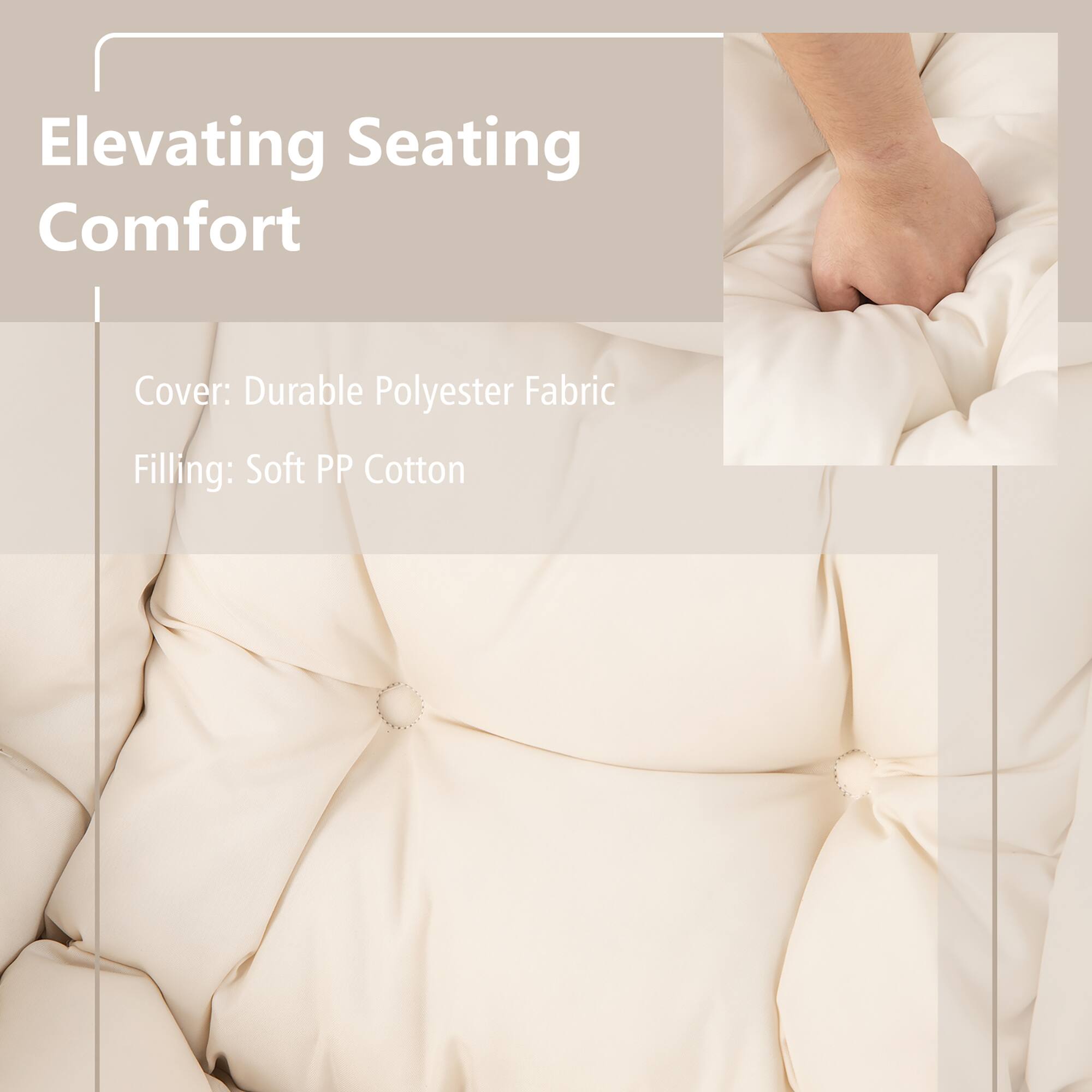 Elevating Seating Comfort

Cover: Durable Polyester Fabric  
Filling: Soft PP Cotton