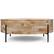 Front. Simpli Home - Rayburn Drum Coffee Table - Natural.