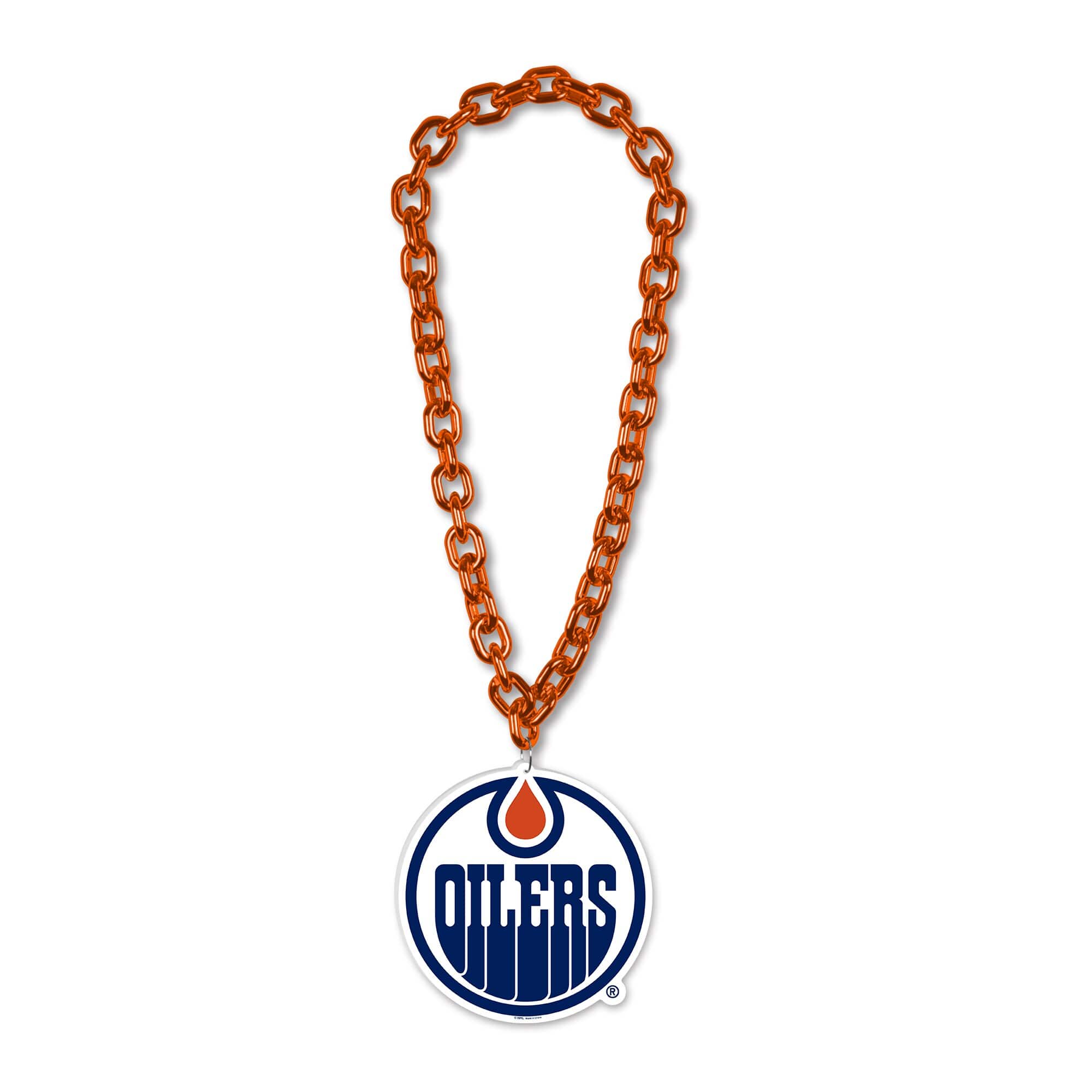 WinCraft - Edmonton Oilers Big Chain Logo Necklace - Multicolor price history on PriceWatchPro