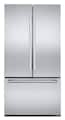 JennAir - Rise 24.8 Cu. Ft. French Door Counter-Depth Refrigerator with Internal Dispenser - Stainless Steel