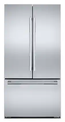 JennAir - Rise 24.8 Cu. Ft. French Door Counter-Depth Refrigerator with Internal Dispenser - Stainless Steel