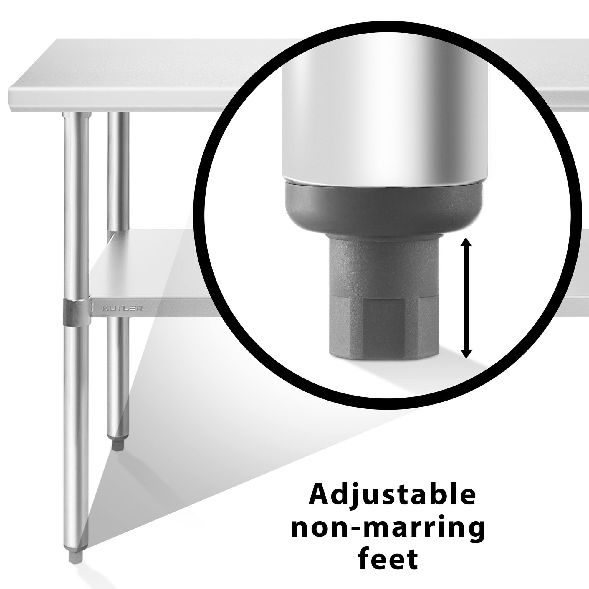 KUTLER Adjustable non-marring feet