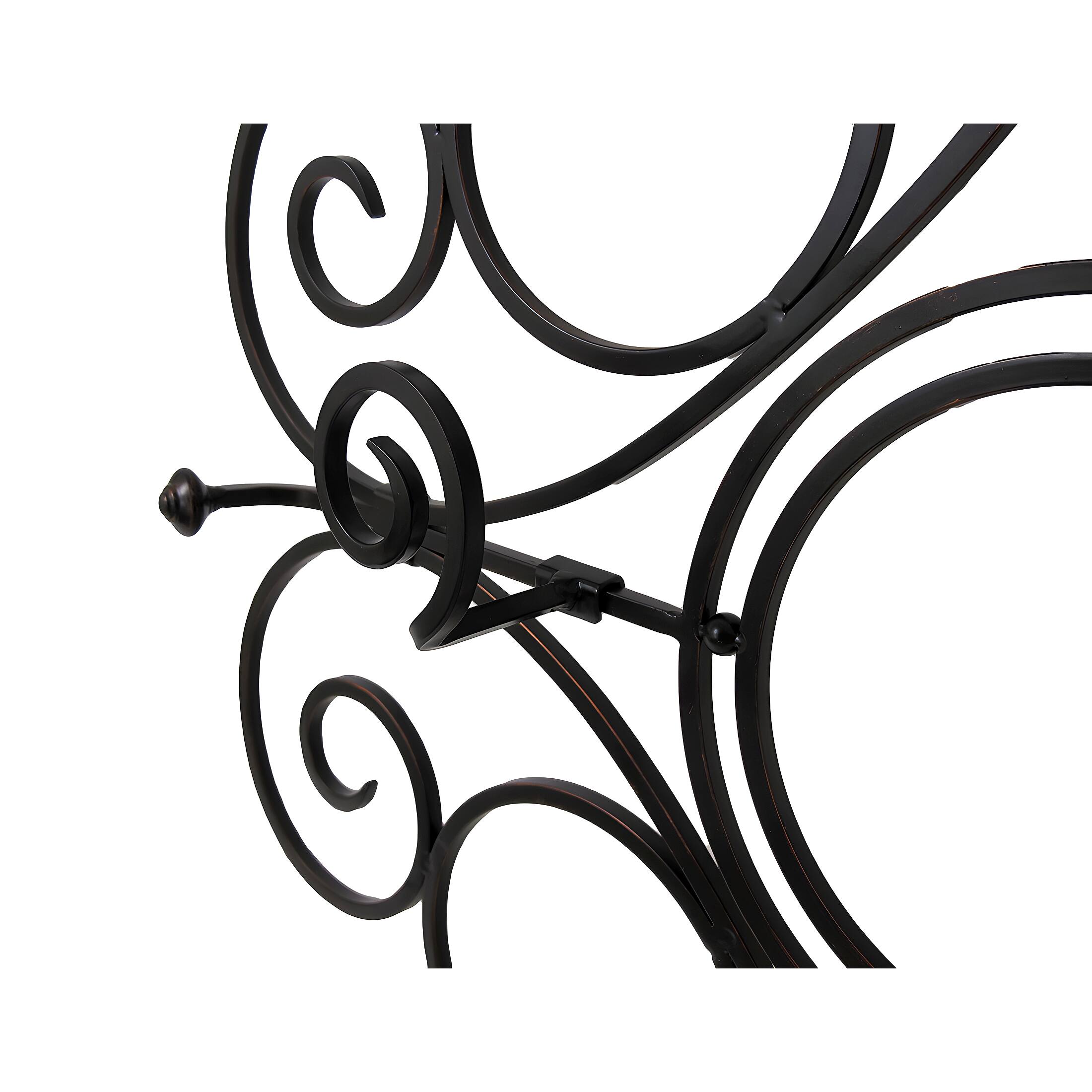 Alt View 2. Zeckos - Biltmore Inspirations Antique Bronze Finish Metal Buffet Server - Bronze.