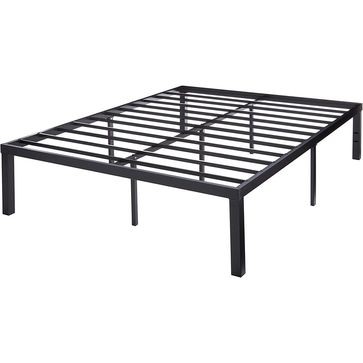 Hivvago - Queen size Modern 16-inch Heavy Steel Metal Platform Bed Frame - Black