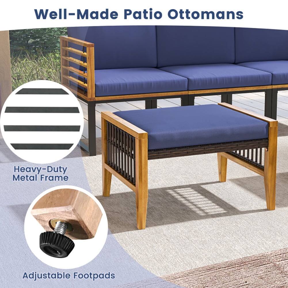 Well-Made Patio Ottomans

Heavy-Duty Metal Frame

Adjustable Footpads
