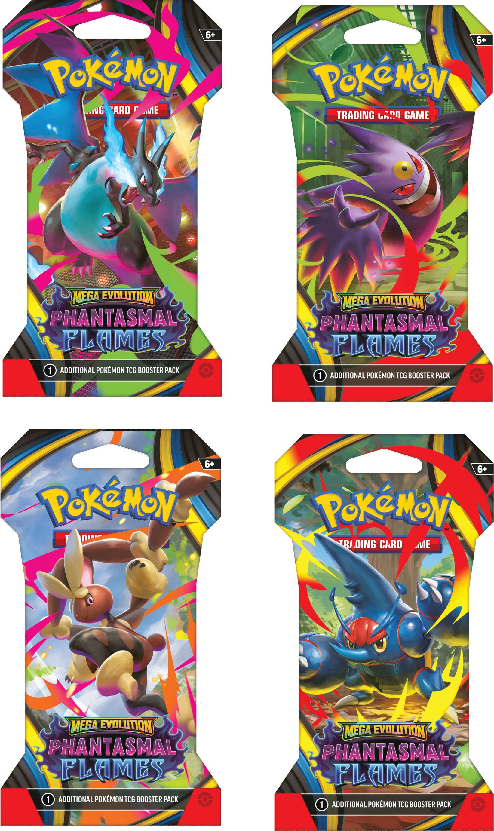 Pokémon - Trading Card Game: Mega Evolution - Phantasmal Flames Sleeved Booster - Styles May Vary