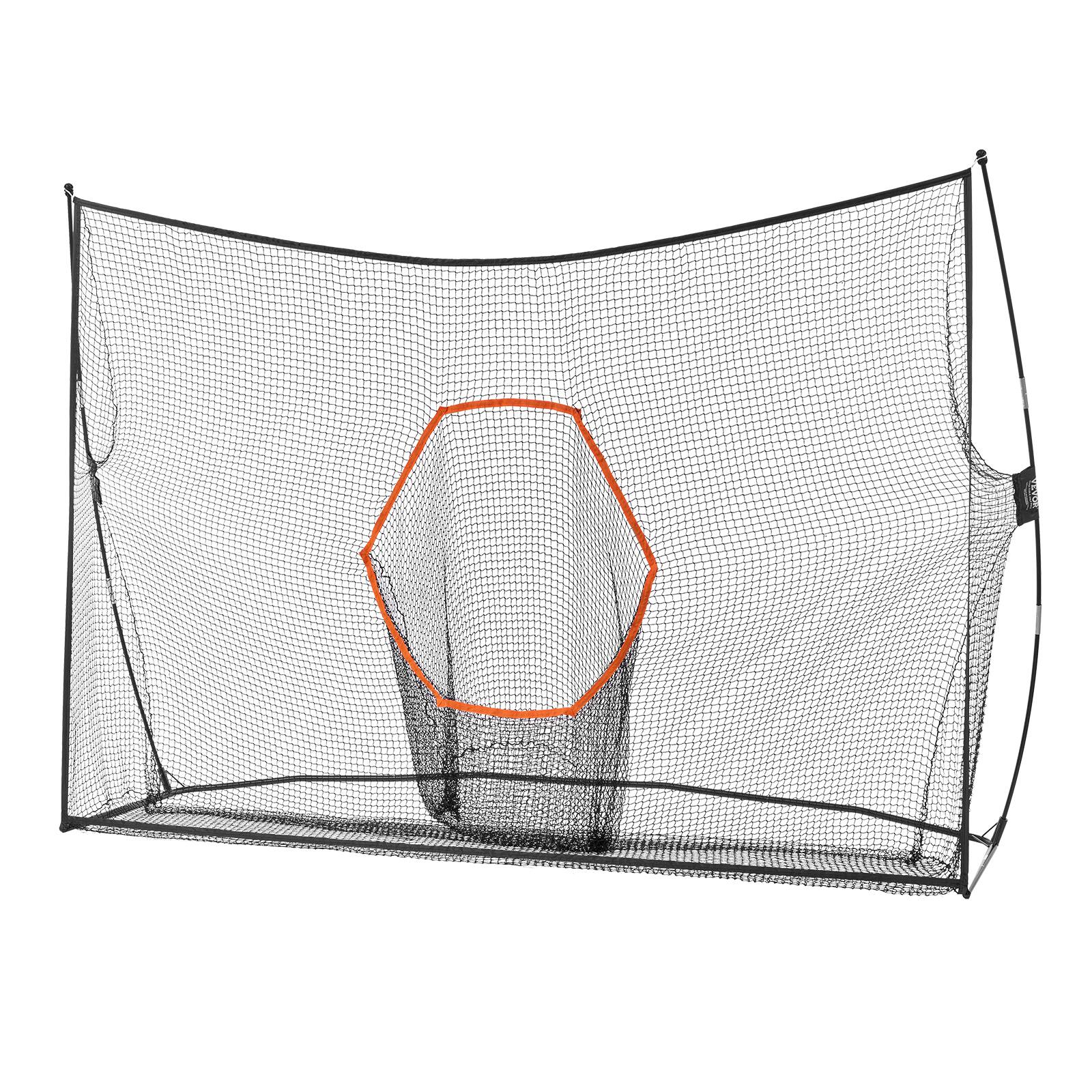 Alt View 5. VEVOR - Golf Practice Hitting Net, Huge 10.8x7ft Golf Net, Personal Driving Range for Indoor Outdoor Use, Portable Golf Aid Net - Black.
