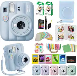 Bundle - Fujifilm - instax mini 13 Instant Film Camera (Album) - Frost Blue