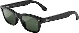 Ray-Ban Meta - Audio Burbank, Audio-Only AI Glasses - Transitions Graphite Green Lenses - Matte Black