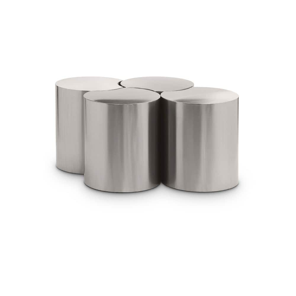 Meridian Furniture - Dimple Coffee Table - Silver