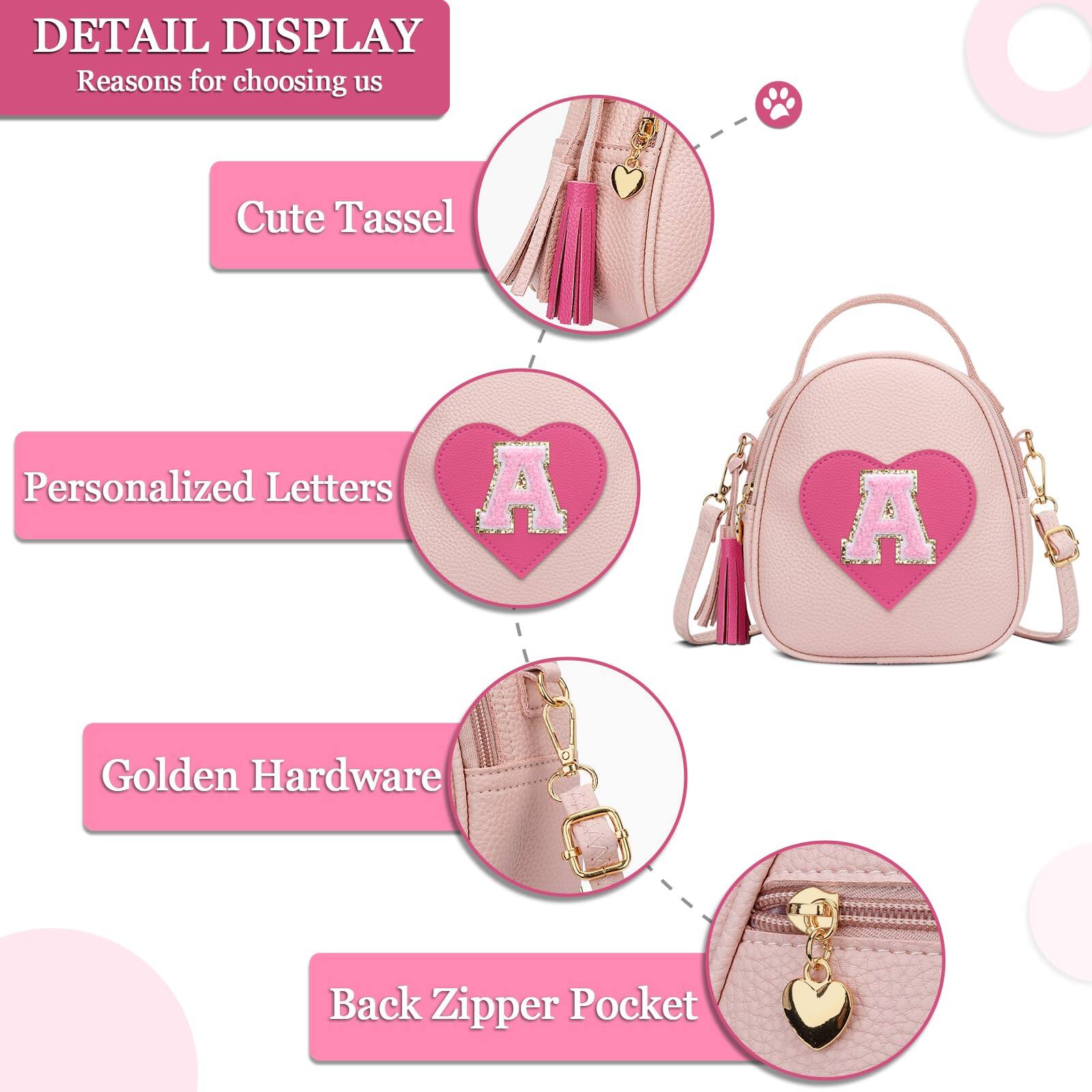 DETAIL DISPLAY  
Reasons for choosing us

- Cute Tassel
- Personalized Letters
- Golden Hardware
- Back Zipper Pocket