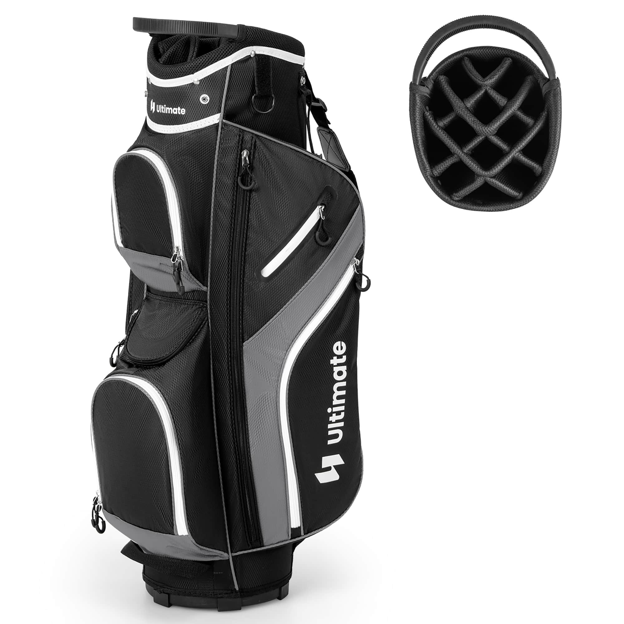 Gymax Golf Cart Bag Lightweight Golf Club Bag w/ 14 Way Dividers