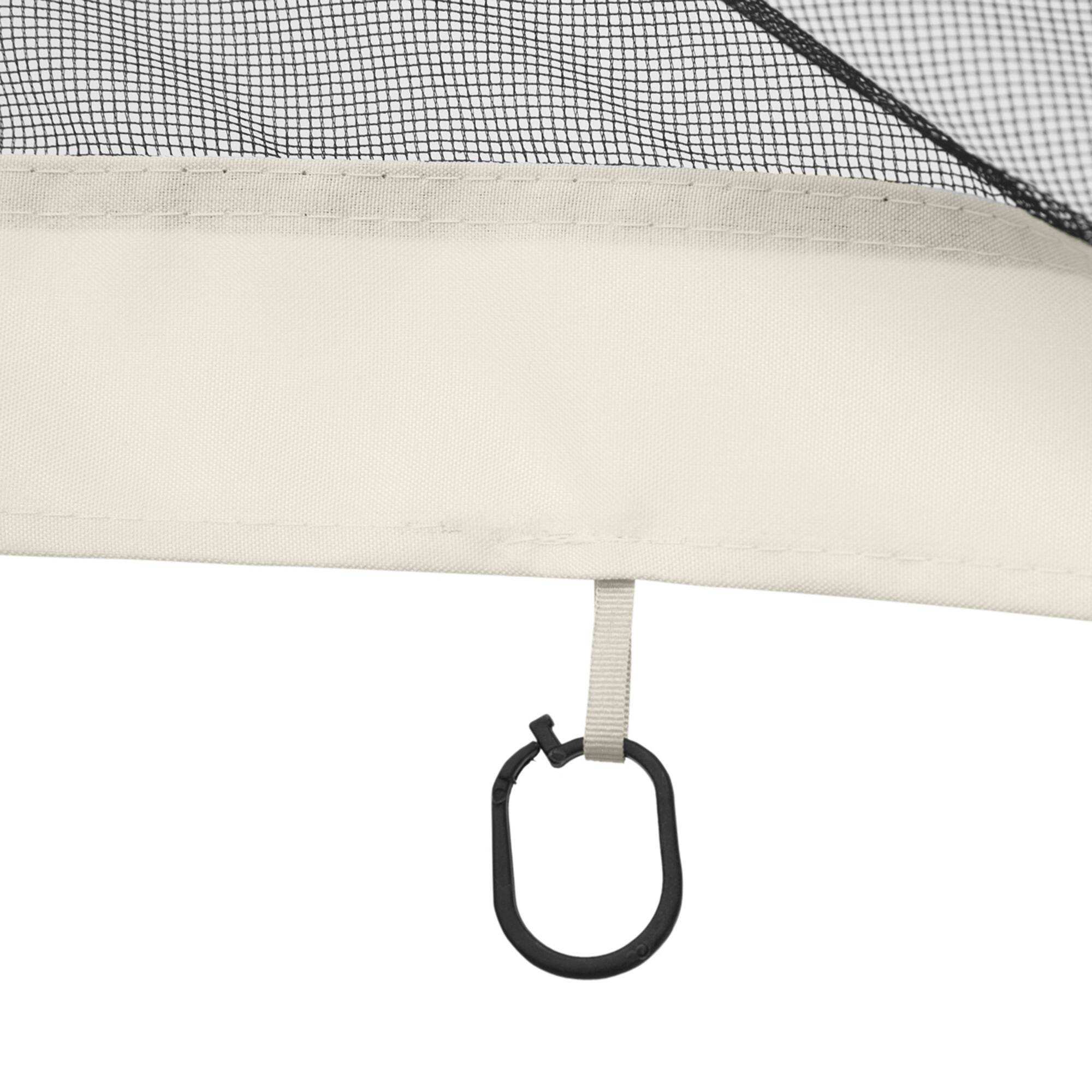 Alt View 8. Outsunny - 10' x 12' Universal Replacement Mesh Sidewall Netting for Patio Gazebos and Canopy Tents with Zippers, Sidewall Only - White.