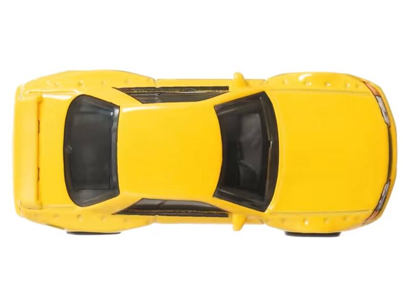 Alt View 3. Hot Wheels - Nissan Skyline GT-R (R32) Pandem RHD (Right Hand Drive) Yellow "Ronin Run II" Series Diecast Model Car by Hot Wheels.