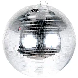 Eliminator Lighting - EM16 Hanging Mirror Disco Ball for Parties, 16 Inch Diameter - Black