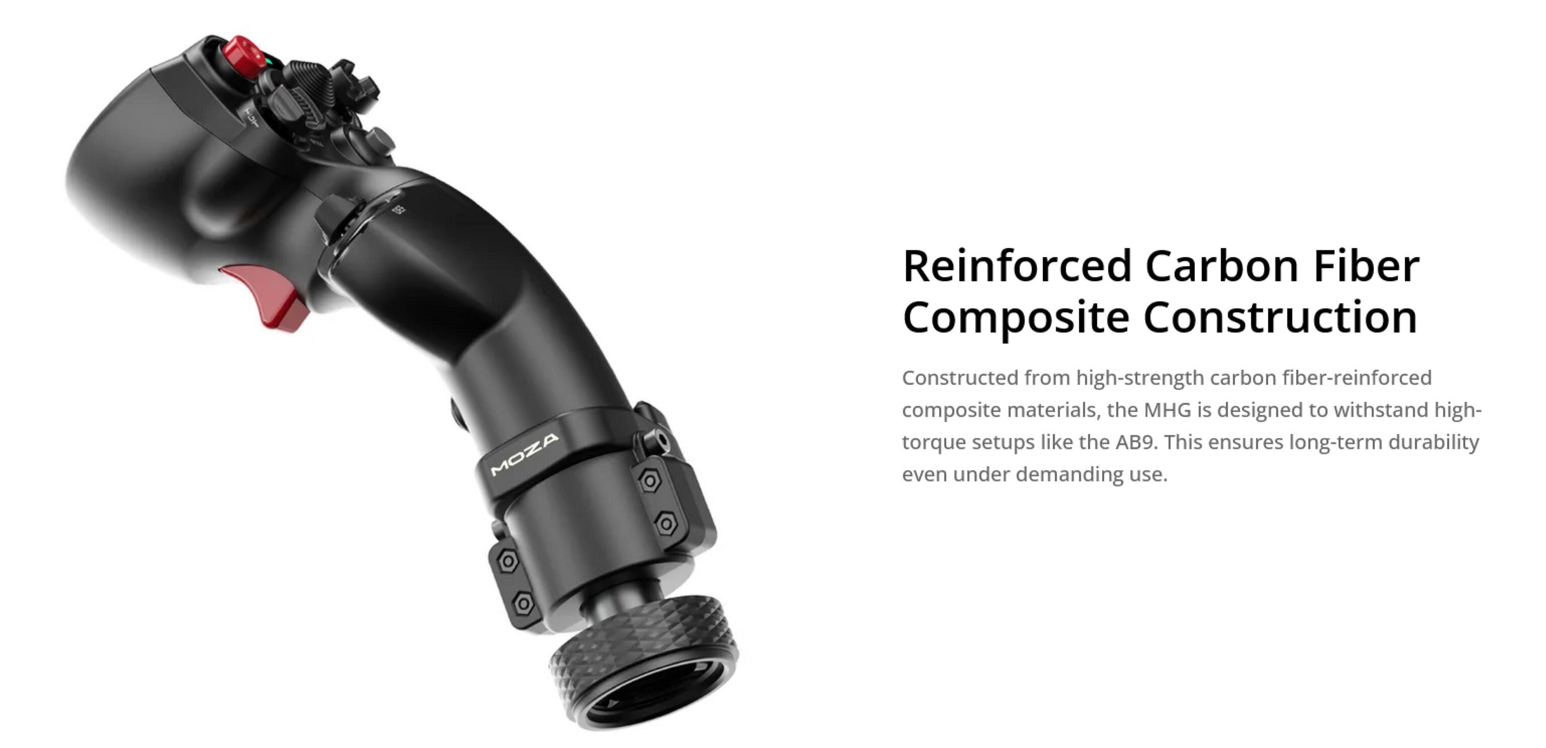 Reinforced Carbon Fiber Composite Construction

Constructed from high-strength carbon fiber-reinforced composite materials, the MHG is designed to withstand high-torque setups like the AB9. This ensures long-term durability even under demanding use.