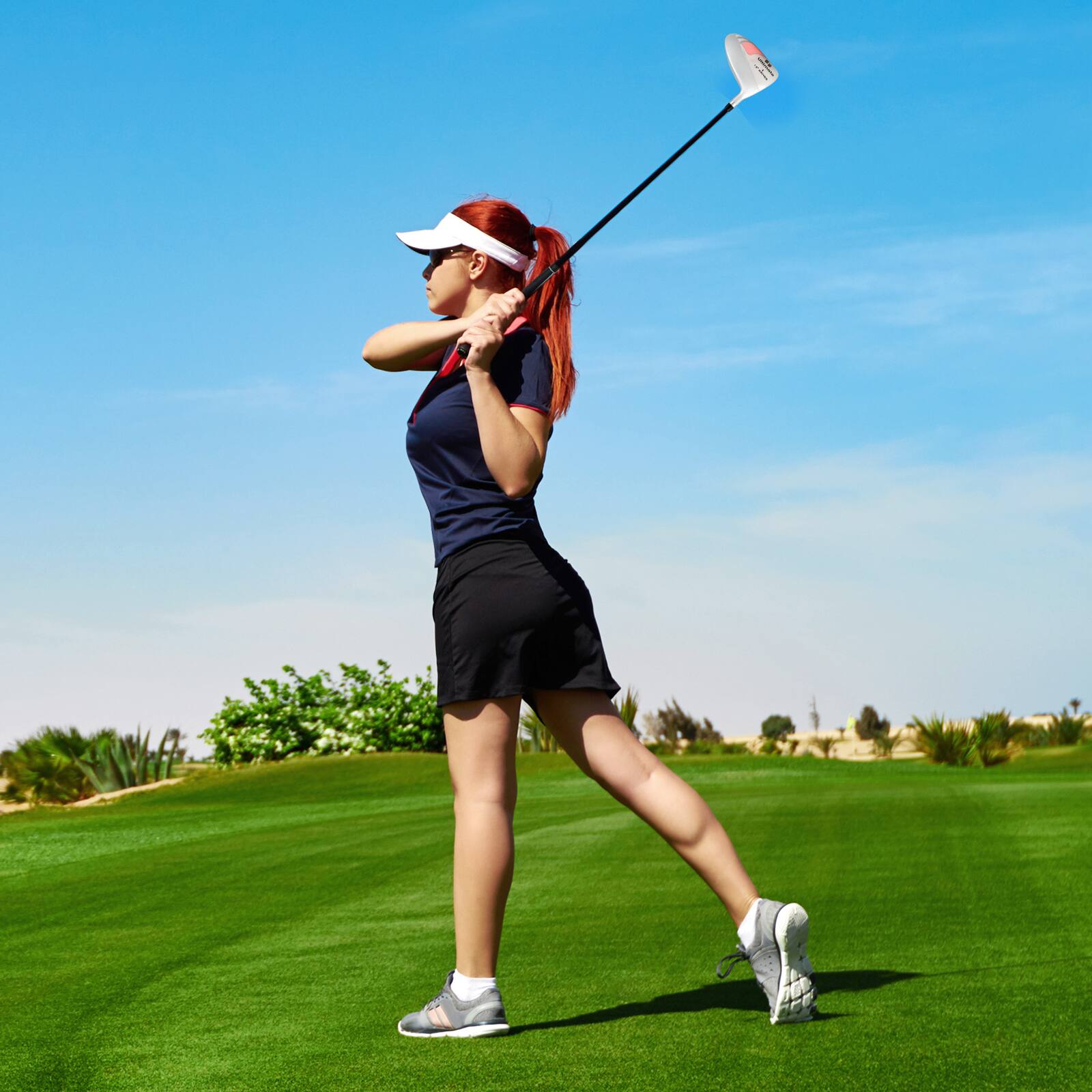 Alt View 4. Gymax - Gymax Driver Golf Club for Women 460CC 12° Individual Golf Driver w/ Graphite Shaft - Black, Silver.