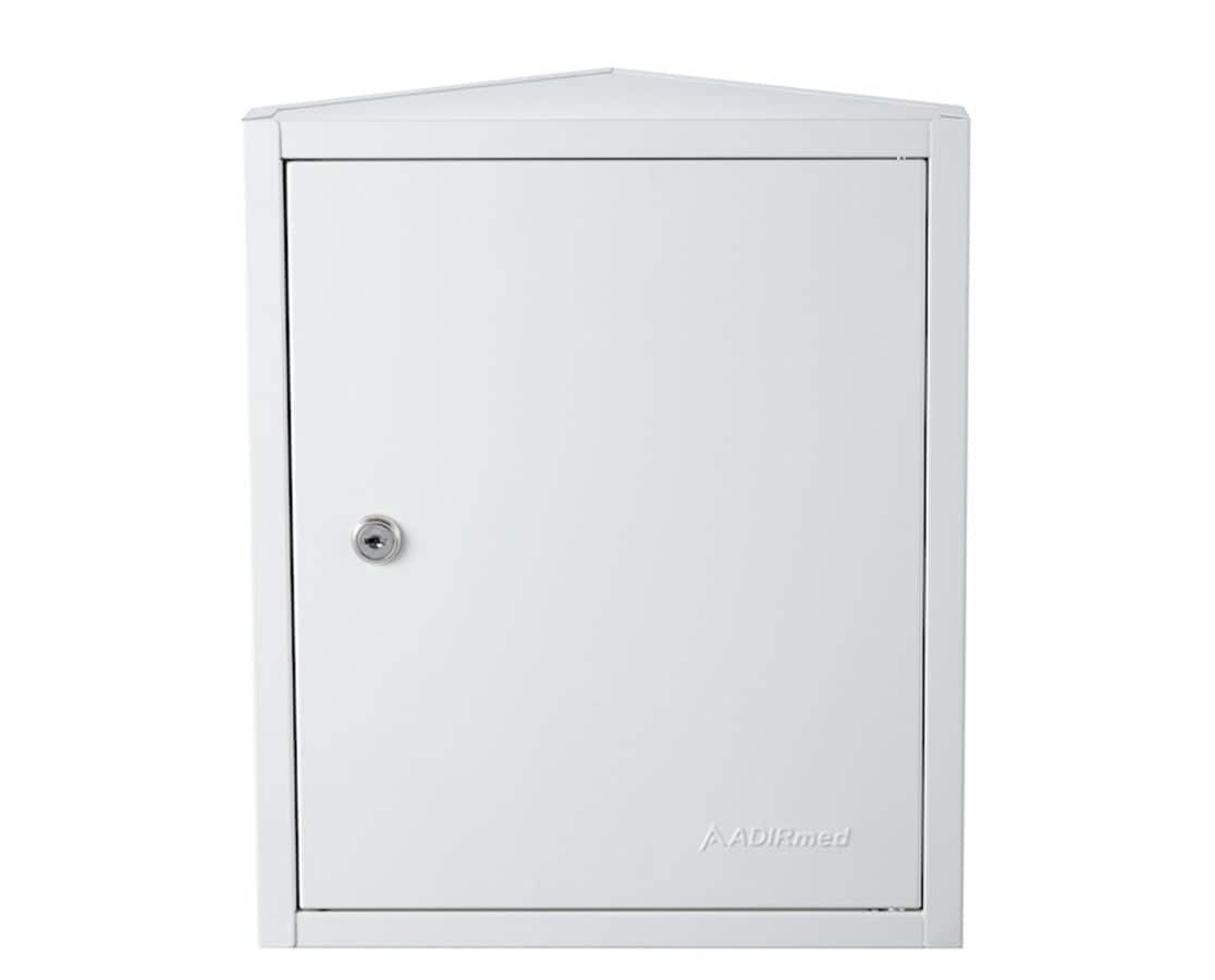 Viva Comfort - Medicine Cabinet, Steel Corner Wall Mount Bathroom Locking Security Cabinet with 2 Shelves - White price history on PriceWatchPro