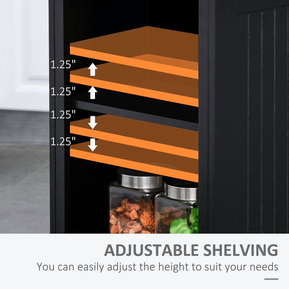 ADJUSTABLE SHELVING  
You can easily adjust the height to suit your needs.