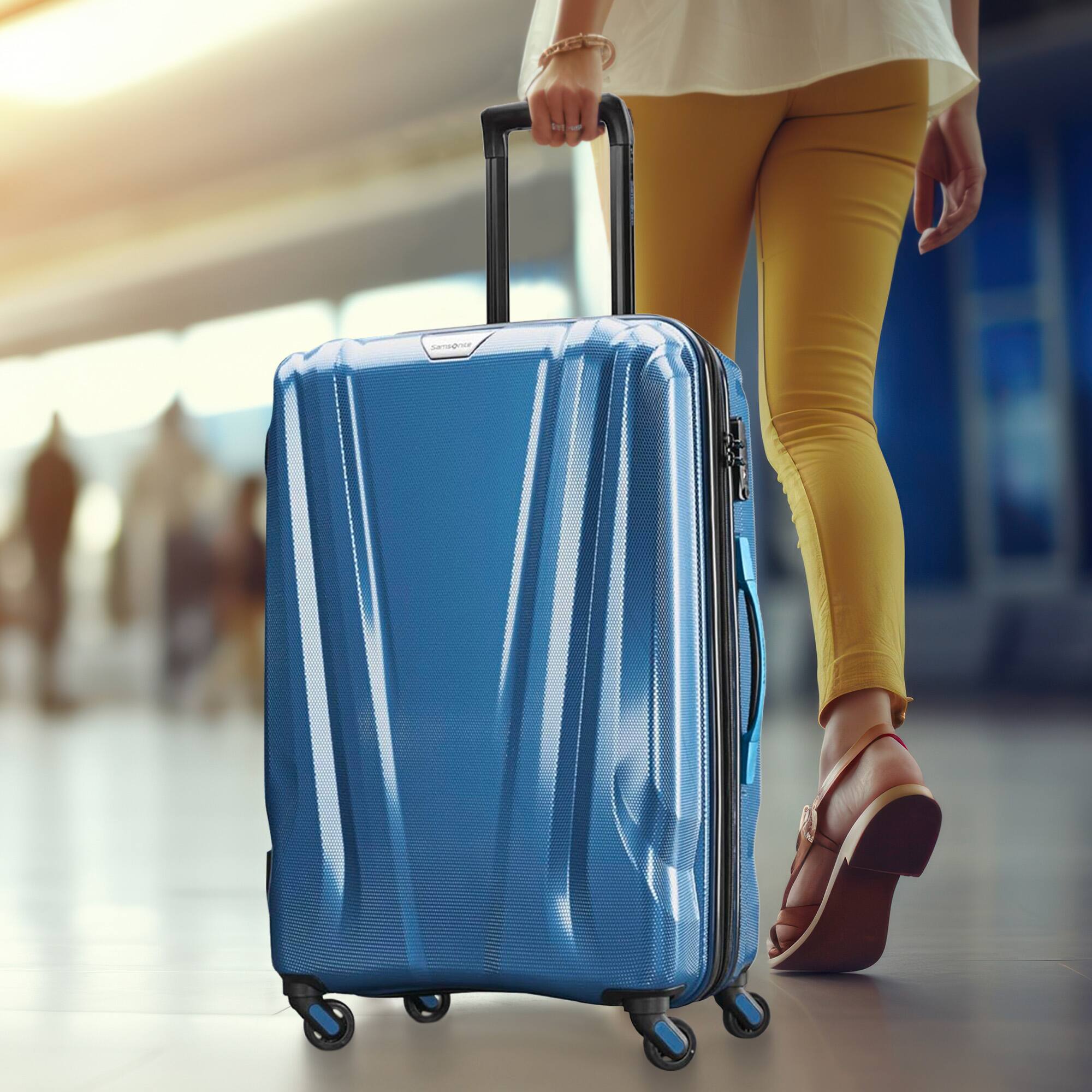 Alt View 2. Samsonite - Samsonite SWERV DLX Spinner 3 Piece Carry-On, Medium & Large Luggage Set, Lagoon - Lagoon.