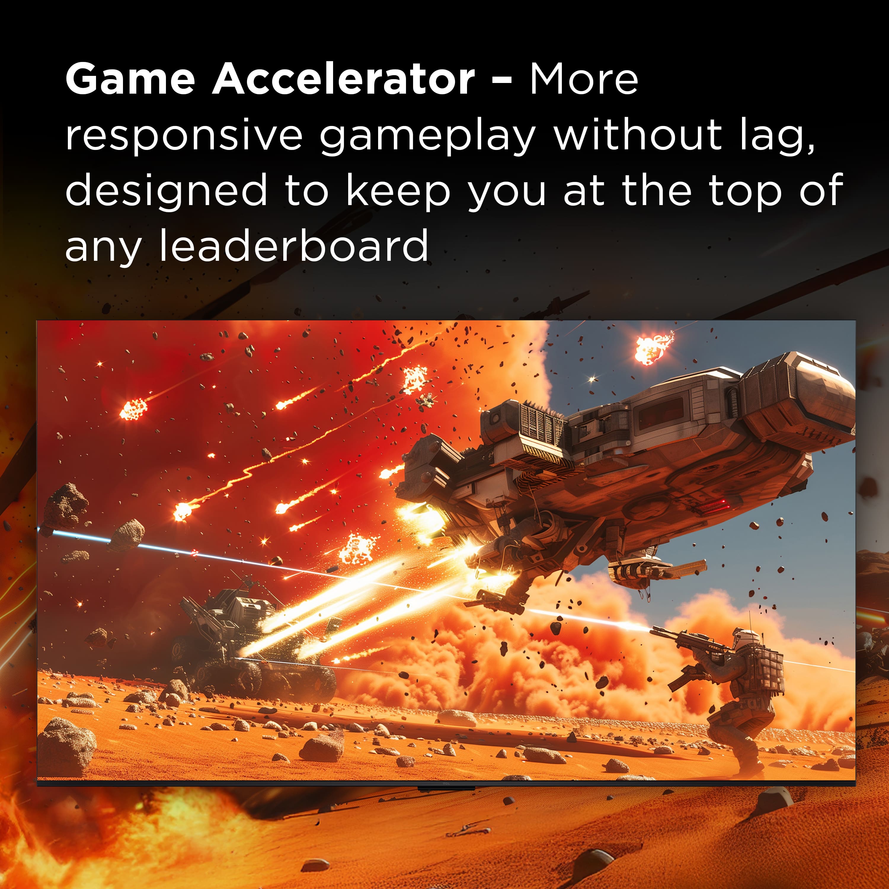 Game Accelerator - More responsive gameplay without lag, designed to keep you at the top of any leaderboard.
