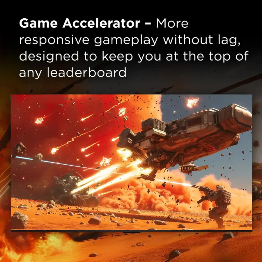 Game Accelerator - More responsive gameplay without lag, designed to keep you at the top of any leaderboard.