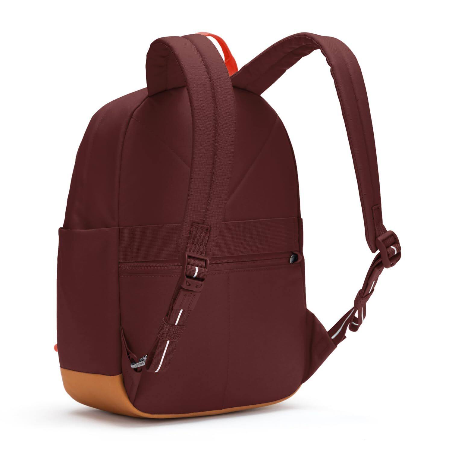 Back. Pacsafe - Pacsafe GO 15L Anti Theft Backpack (Garnet Red) - Garnet Red.