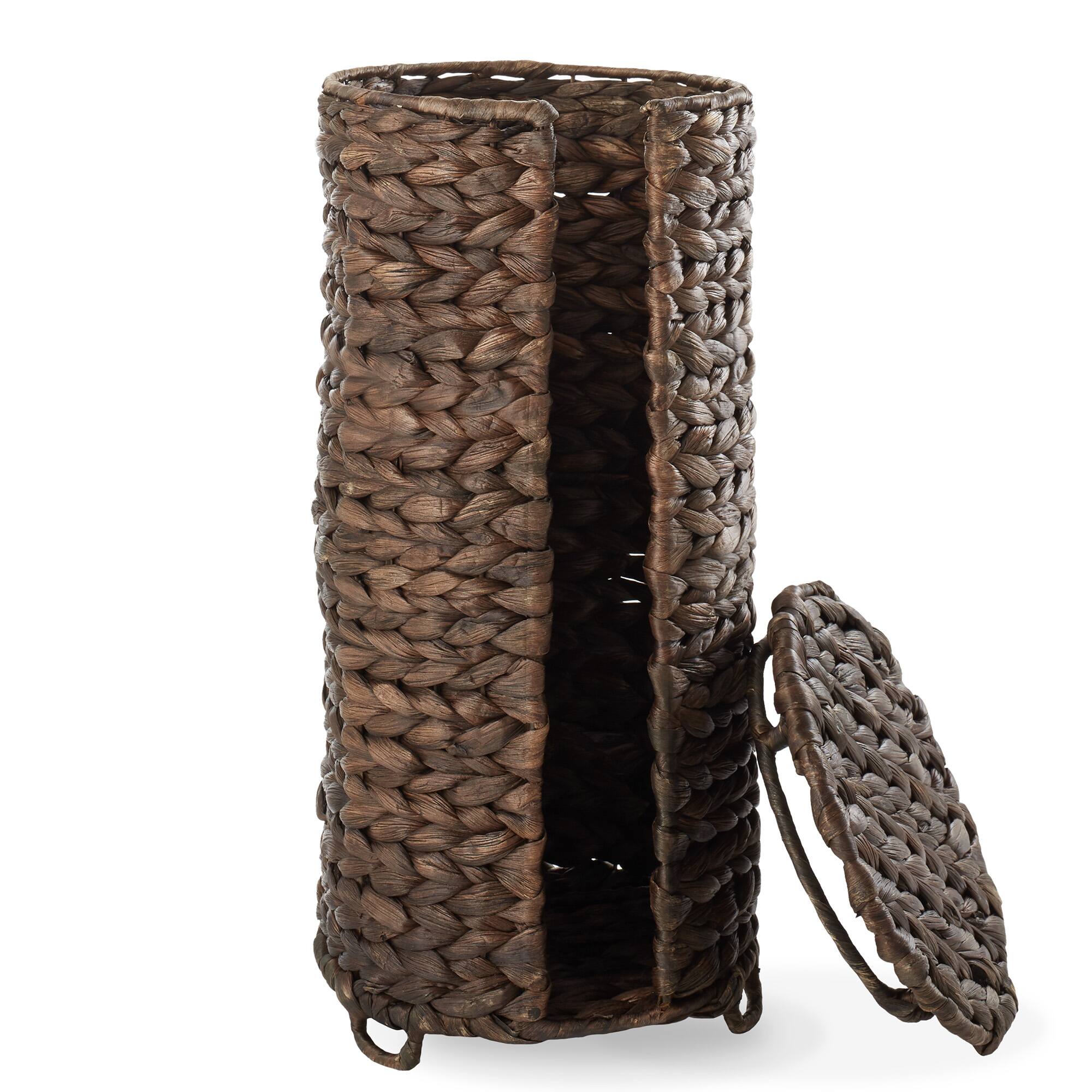 Alt View 6. Casafield - Toilet Paper Roll Holder Stand - Bathroom Tissue Storage - Espresso.