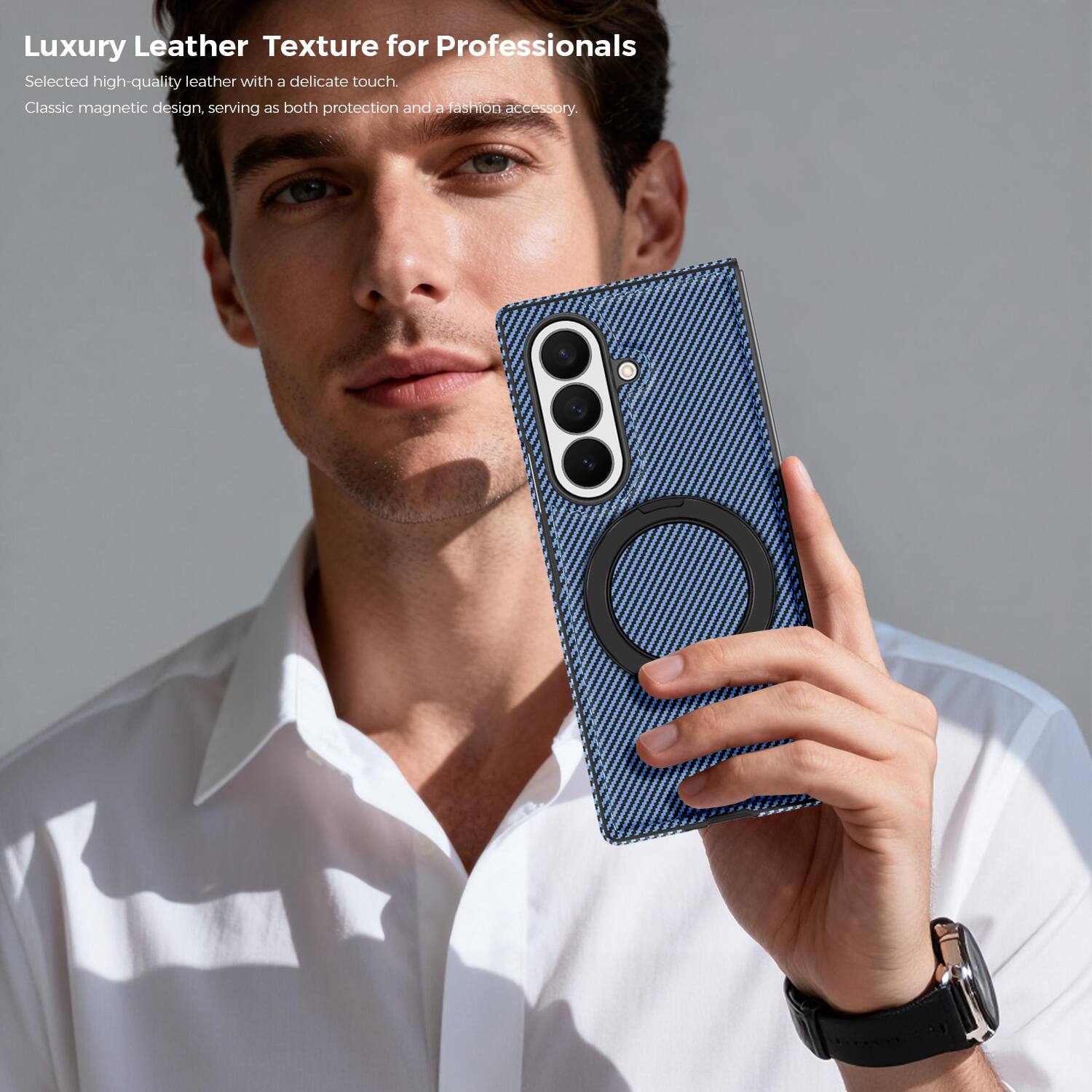 Luxury Leather Texture for Professionals

Selected high-quality leather with a delicate touch. Classic magnetic design, serving as both protection and a fashion accessory.