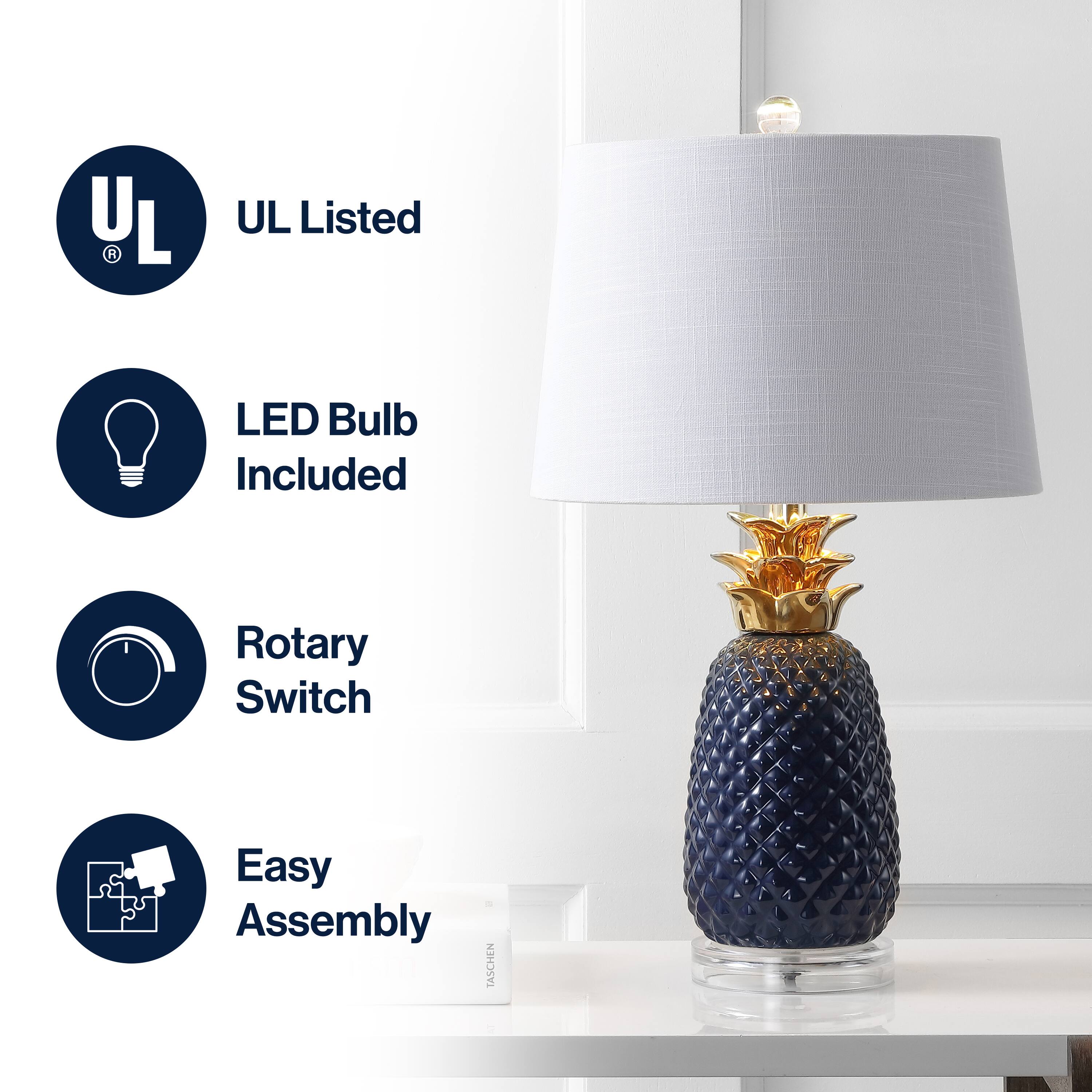 - UL Listed
- LED Bulb Included
- Rotary Switch
- Easy Assembly