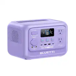 BLUETTI - 600W Continuous/1500W Peak Output Power Station 288Wh Push Button Start LiFePO4 Battery Solar Generator for Outdoors - Purple