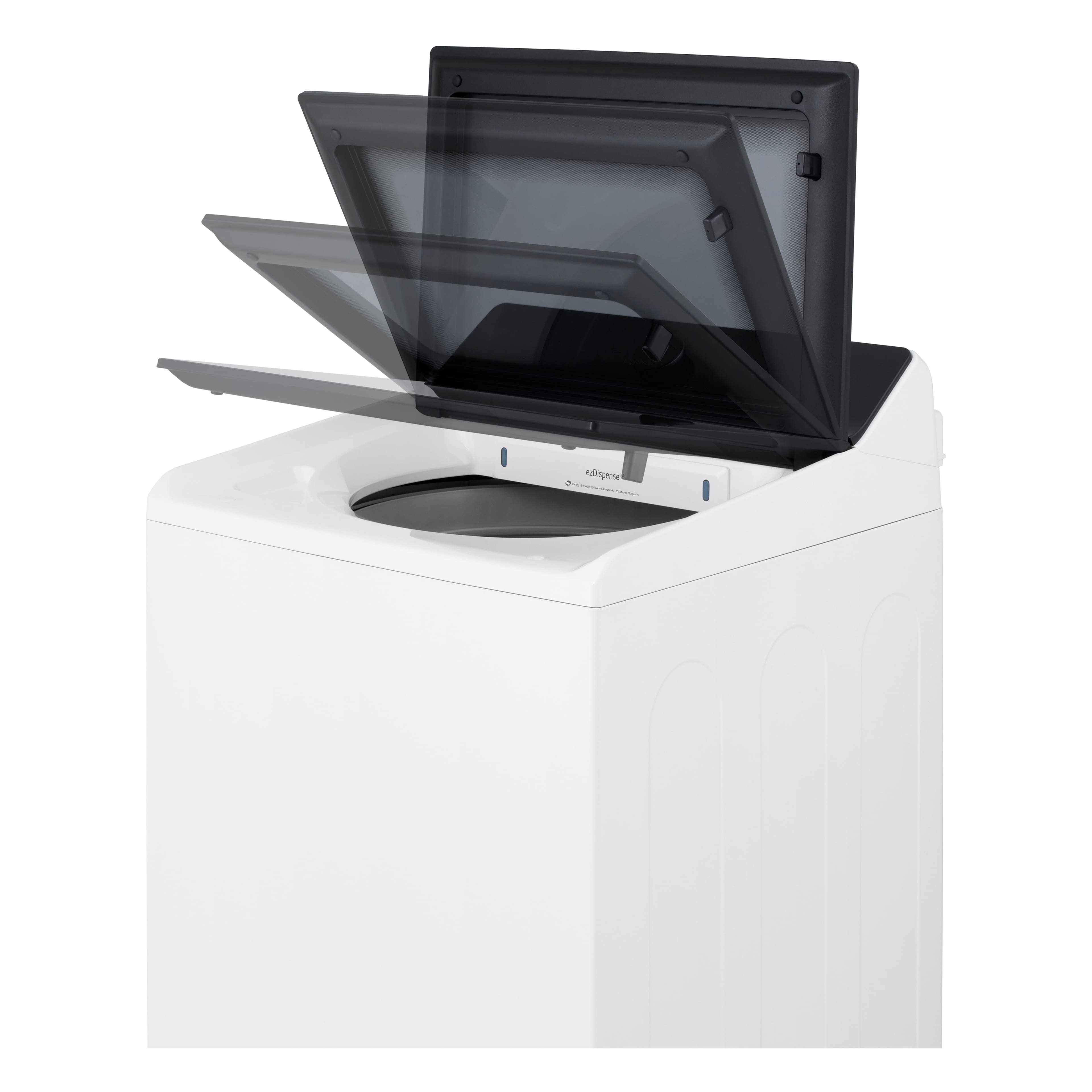 Alt View 13. LG - 5.5 Cu. Ft. High Efficiency Smart Top Load Washer with EasyUnload - Alpine White.
