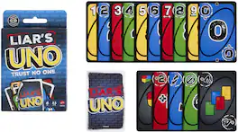 Mattel - Games - Liar's UNO Card Game - GAMES (MISC) - Multicolor