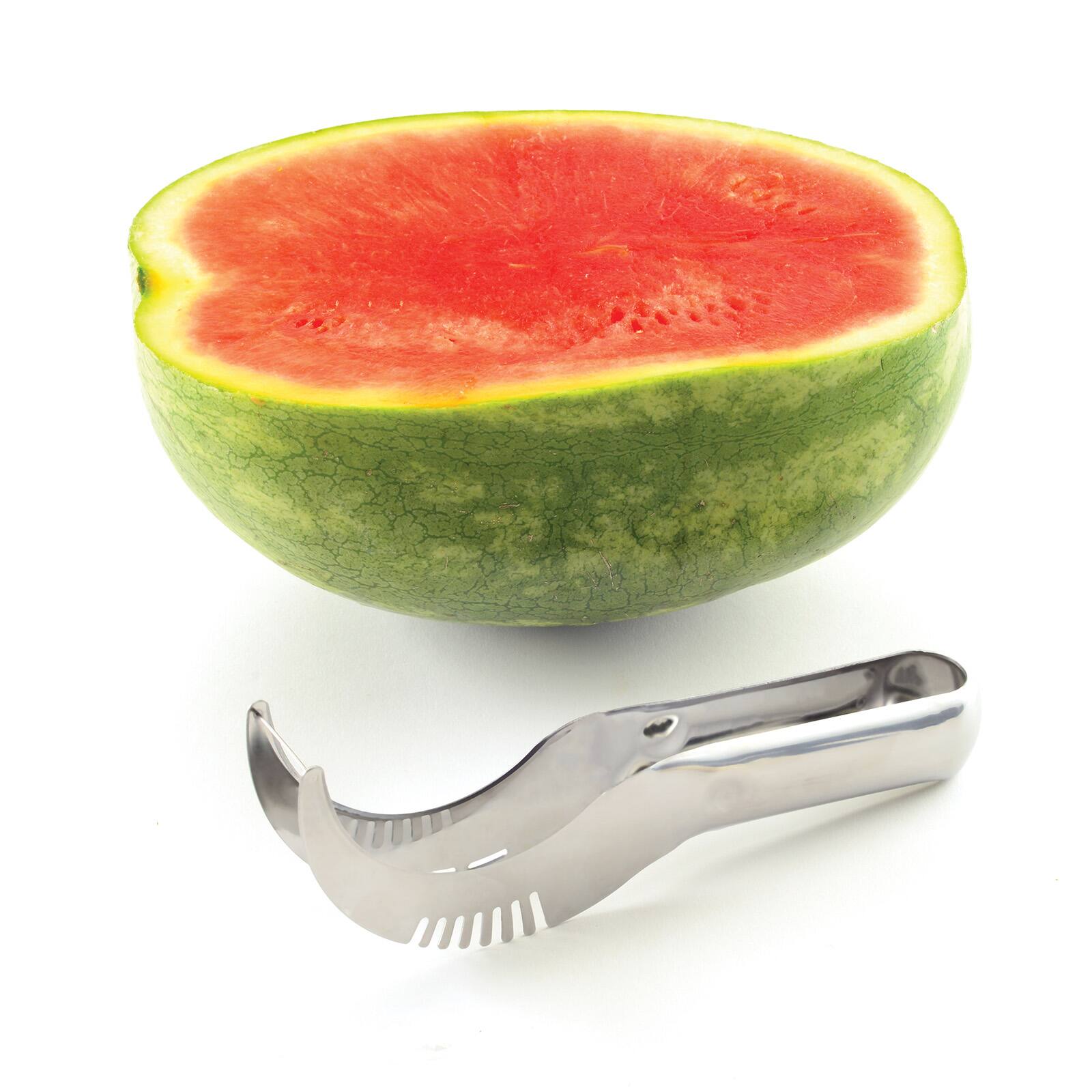 Alt View 4. Norpro - Stainless Steel Watermelon Slicer - Silver.