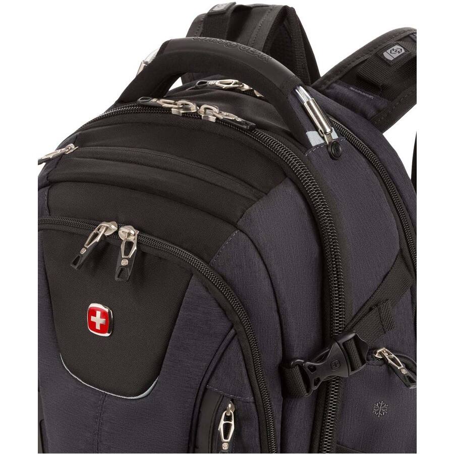 Alt View 1. SwissGear - Swissgear Usb Scansmart Backpck - Fits 15In Laptop W/Tab Pocket Grey - Charcoal Gray.